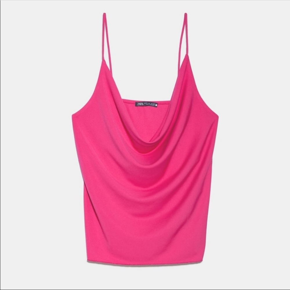 Zara Fuchsia Pink Tank Top